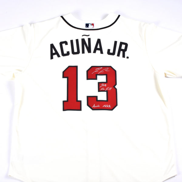 mlb acuna cream jersey