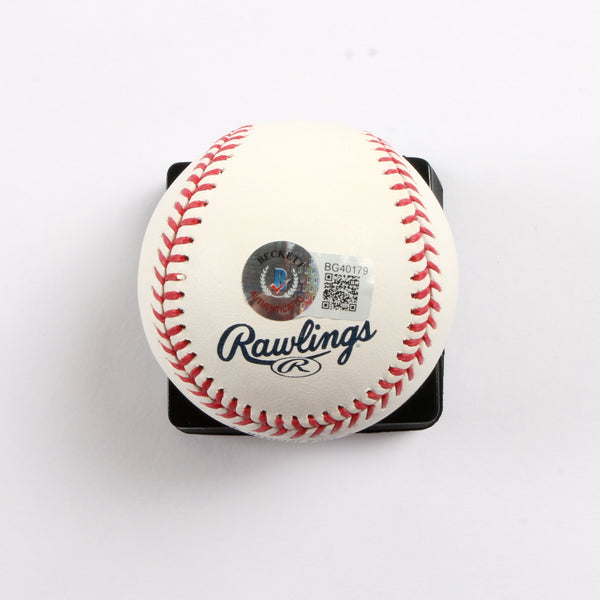 Guillermo Heredia Signed Official 2021 World Series Baseball Atlanta B