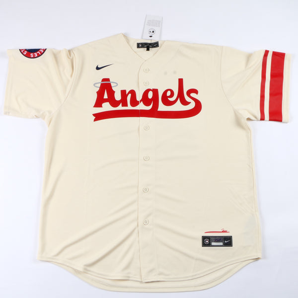 Mike Trout autograph signed Angels Ducks Night Jersey Size 44