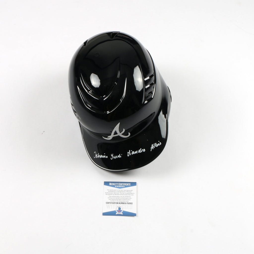 Ozzie Albies Signed Helmet - Atlanta Braves - Beckett COA