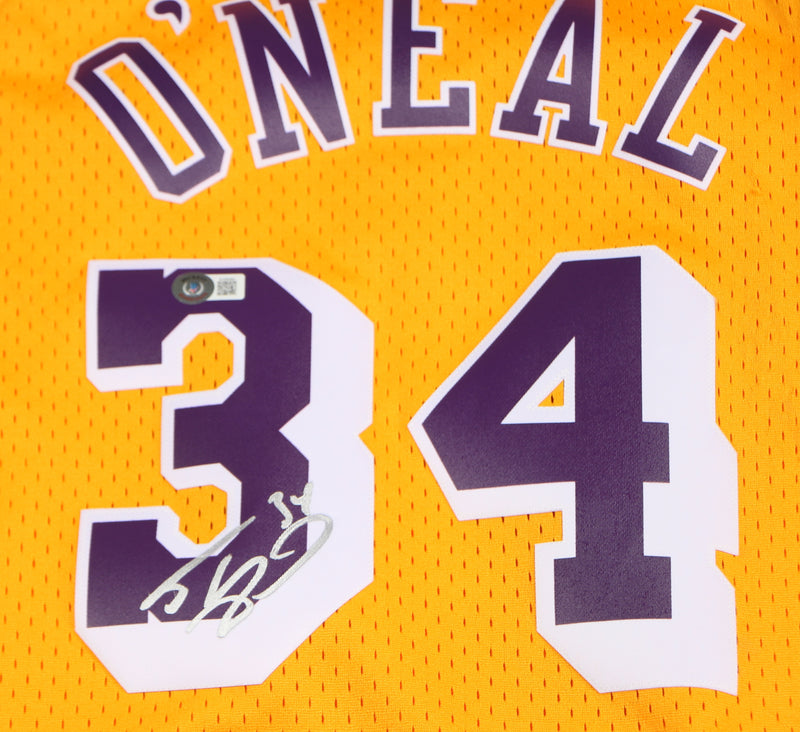 Shaq Signed Jersey Los Angeles Lakers Authentic Shaquille O'neal Auto Beckett