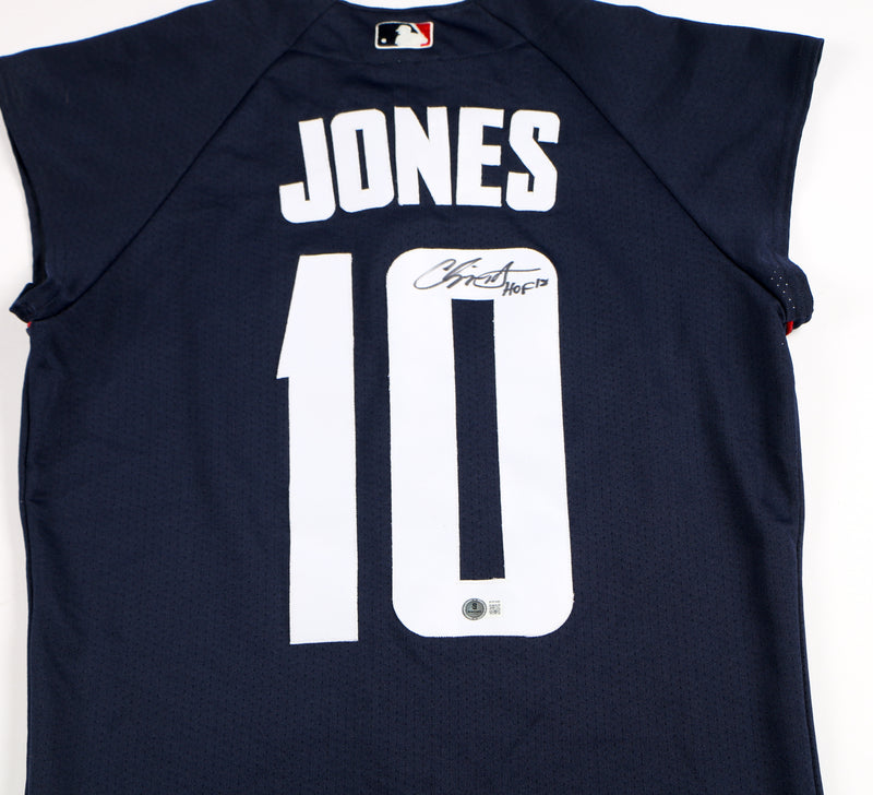 Chipper Jones Signed Jersey 2000 All Star Game Atlanta Braves Chipper Auto Beckett
