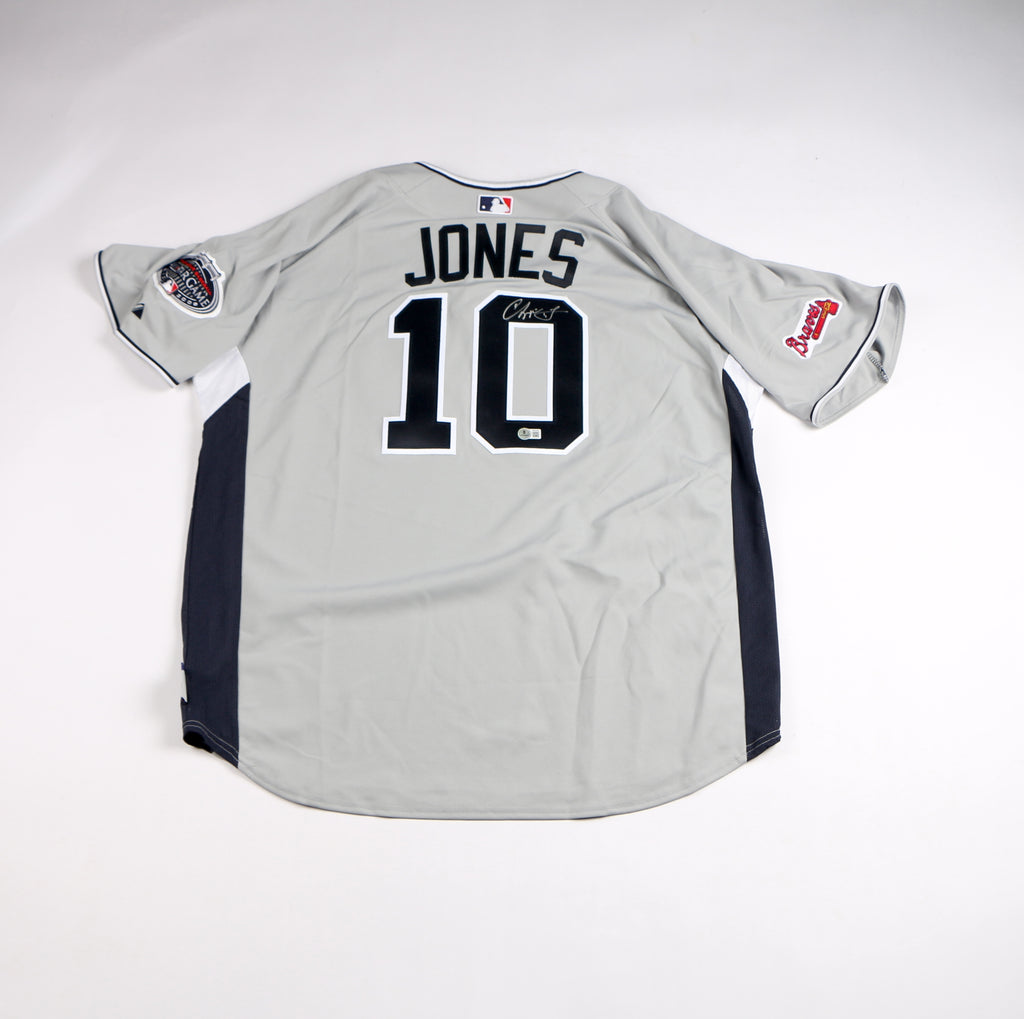 Chipper Jones Signed Jersey 2008 All Star Game Atlanta Braves Chipper Auto Beckett