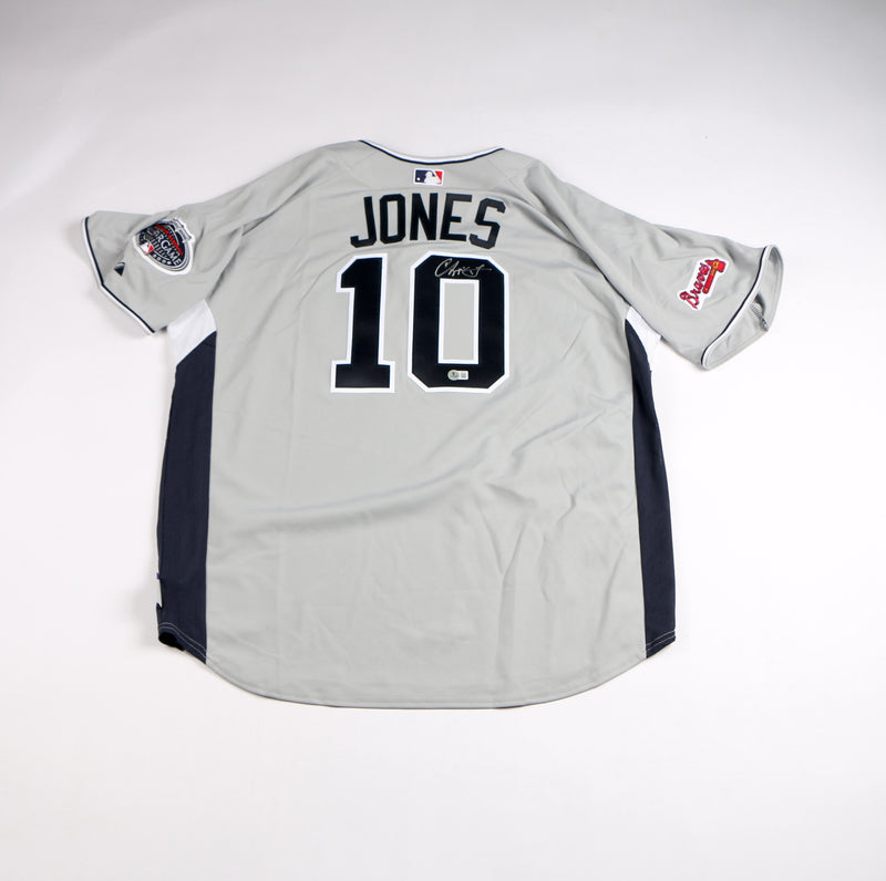 Chipper Jones Signed Jersey 2008 All Star Game Atlanta Braves Chipper Auto Beckett