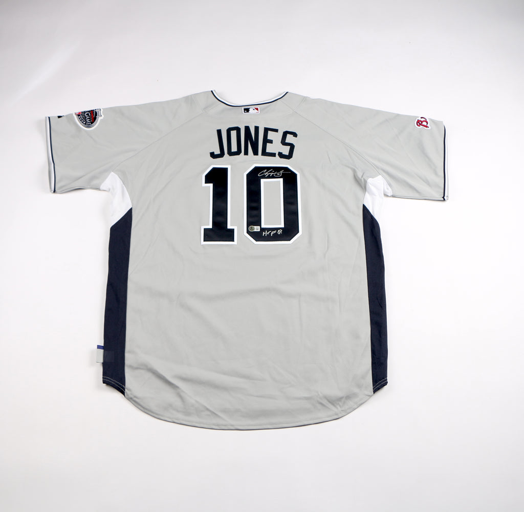 Chipper Jones Signed Jersey 2008 All Star Game Atlanta Braves Auto Beckett