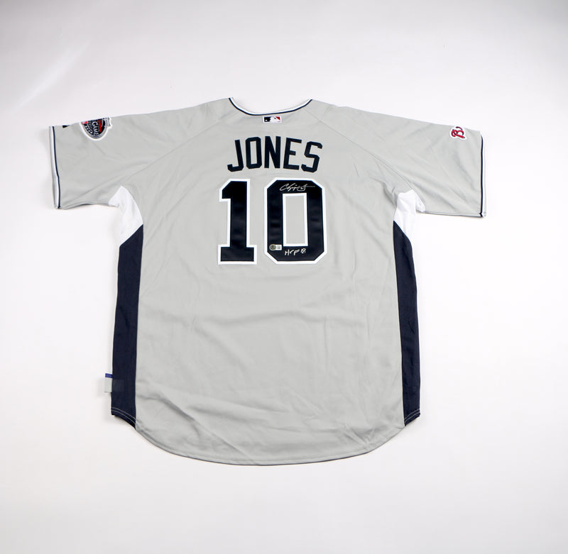 Chipper Jones Signed Jersey 2008 All Star Game Atlanta Braves Auto Beckett