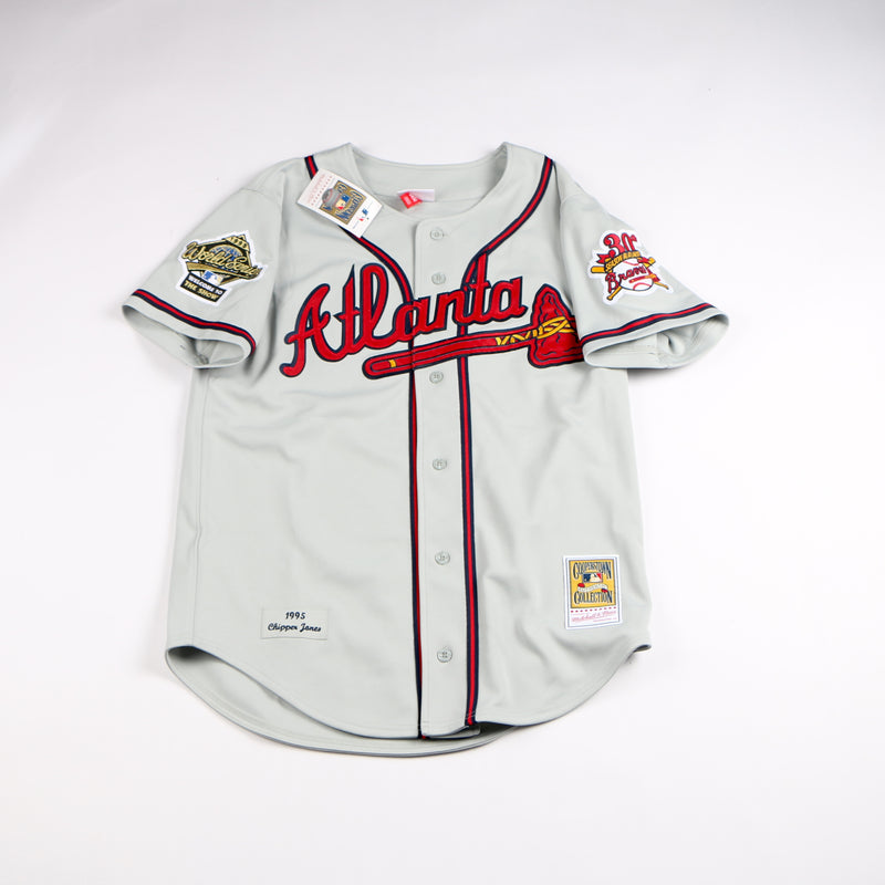 Chipper Jones Signed Jersey Atlanta Braves HOF Mitchell & Ness Beckett