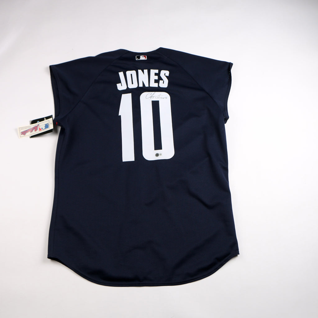 Chipper Jones Signed Jersey 2000 All Star Game Atlanta Braves Chipper Auto Beckett