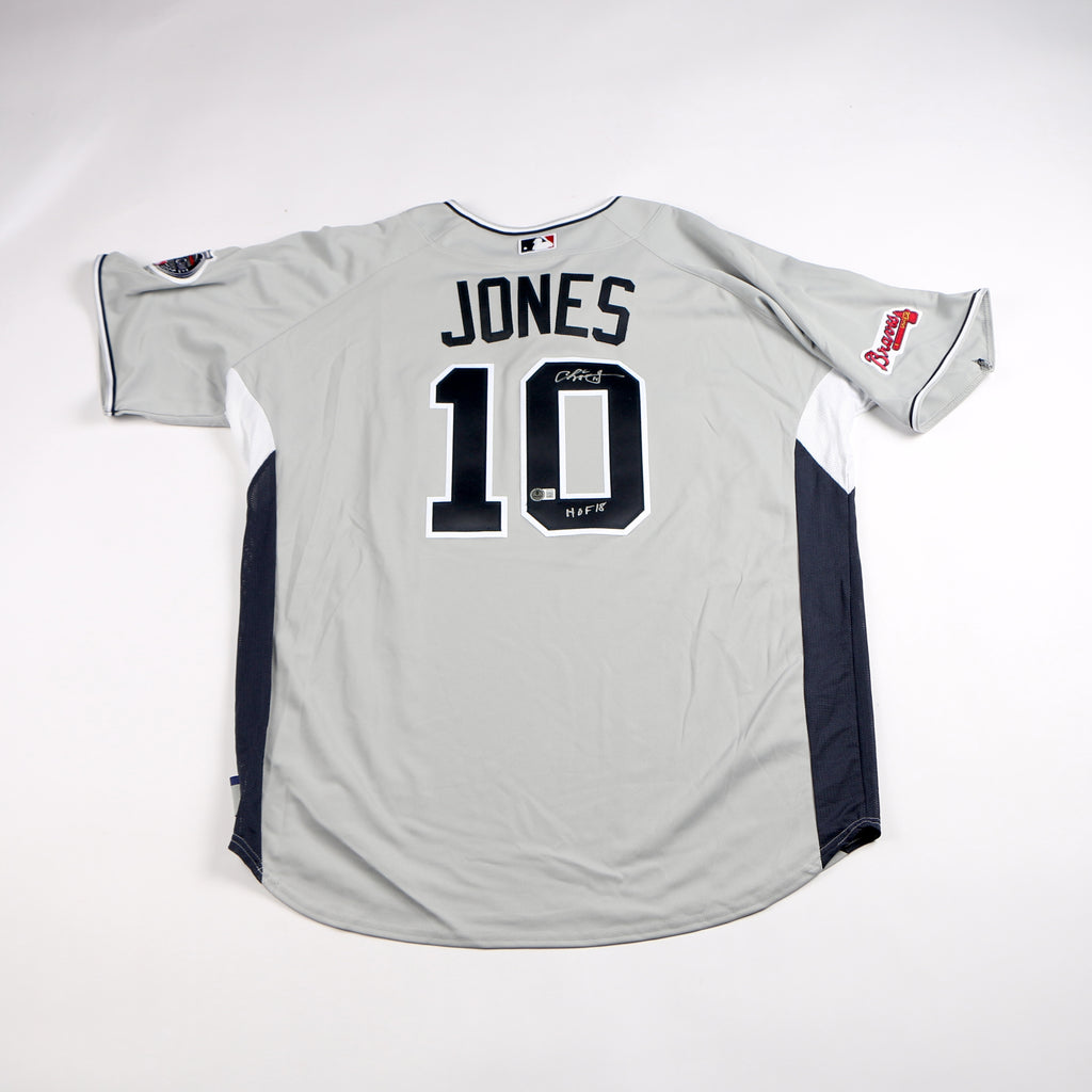Chipper Jones Signed Jersey 2008 All Star Game Atlanta Braves Chipper Auto Beckett