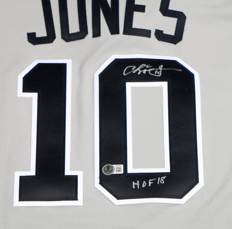 Chipper Jones Signed Jersey 2008 All Star Game Atlanta Braves Chipper Auto Beckett