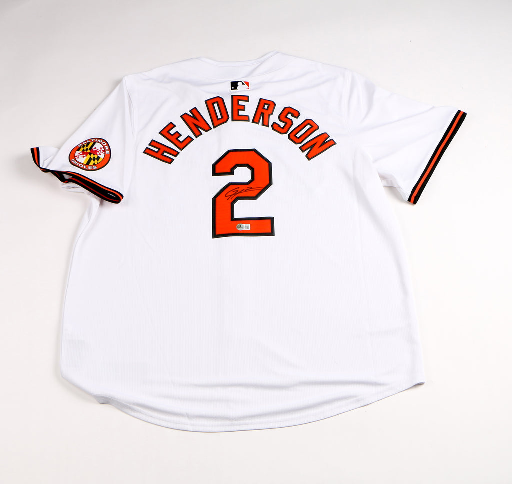 Gunnar Henderson Signed Jersey Baltimore Orioles Gunnar Auto Beckett