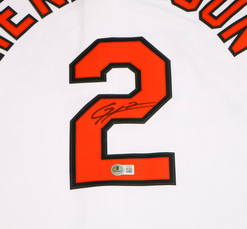 Gunnar Henderson Signed Jersey Baltimore Orioles Gunnar Auto Beckett