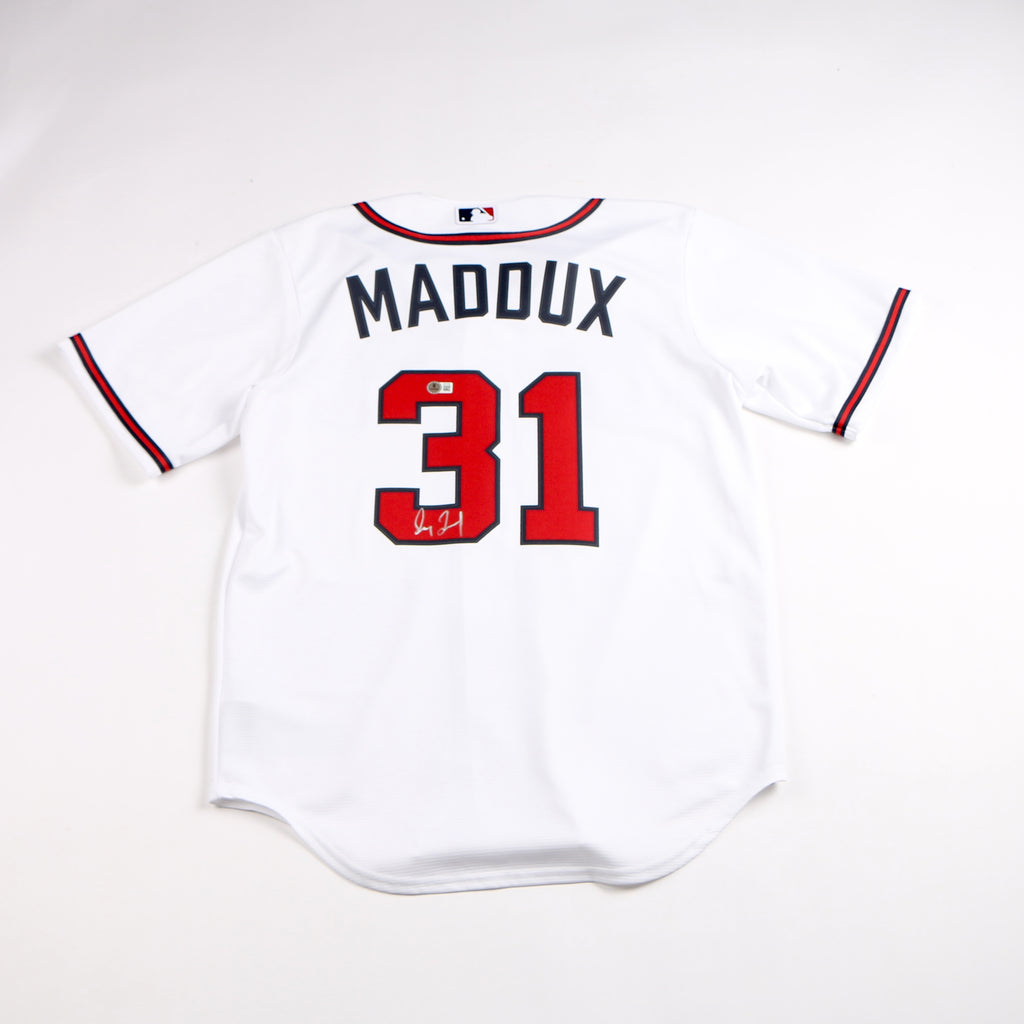 Greg Maddux Signed Jersey Atlanta Braves Nike MLB Maddux Auto Beckett