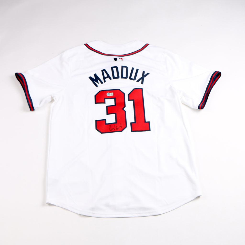 Greg Maddux Signed Jersey Atlanta Braves Nike MLB Maddux Auto Beckett