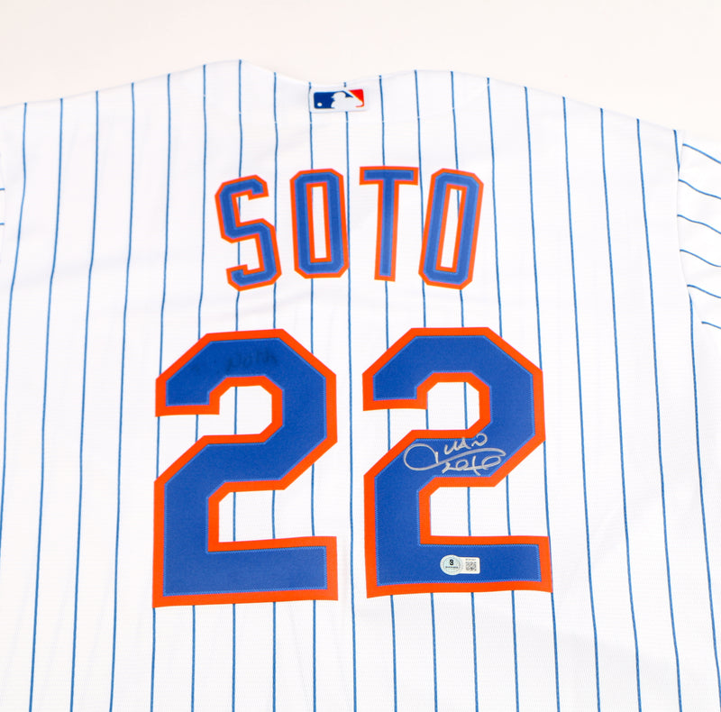 Juan Soto Signed Jersey New York Mets MLB Nike Soto Auto Beckett