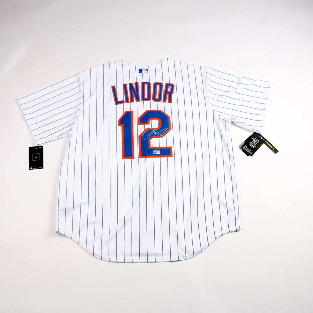 Francisco Lindor Signed Jersey New York Mets MLB Nike Auto Beckett