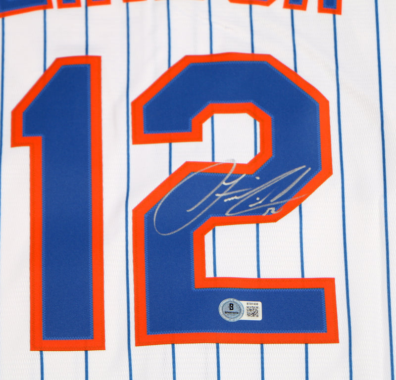 Francisco Lindor Signed Jersey New York Mets MLB Nike Auto Beckett