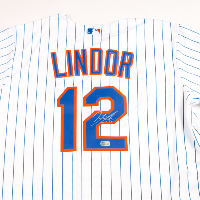 Francisco Lindor Signed Jersey New York Mets MLB Nike Auto Beckett
