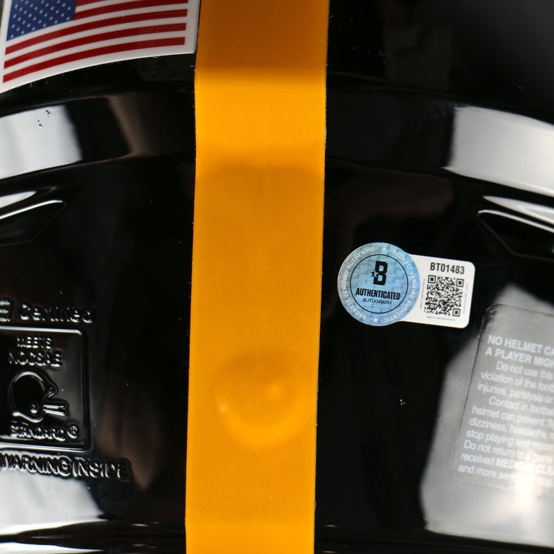 Terry Bradshaw Signed Helmet Pittsburgh Steelers Speed Flex Beckett