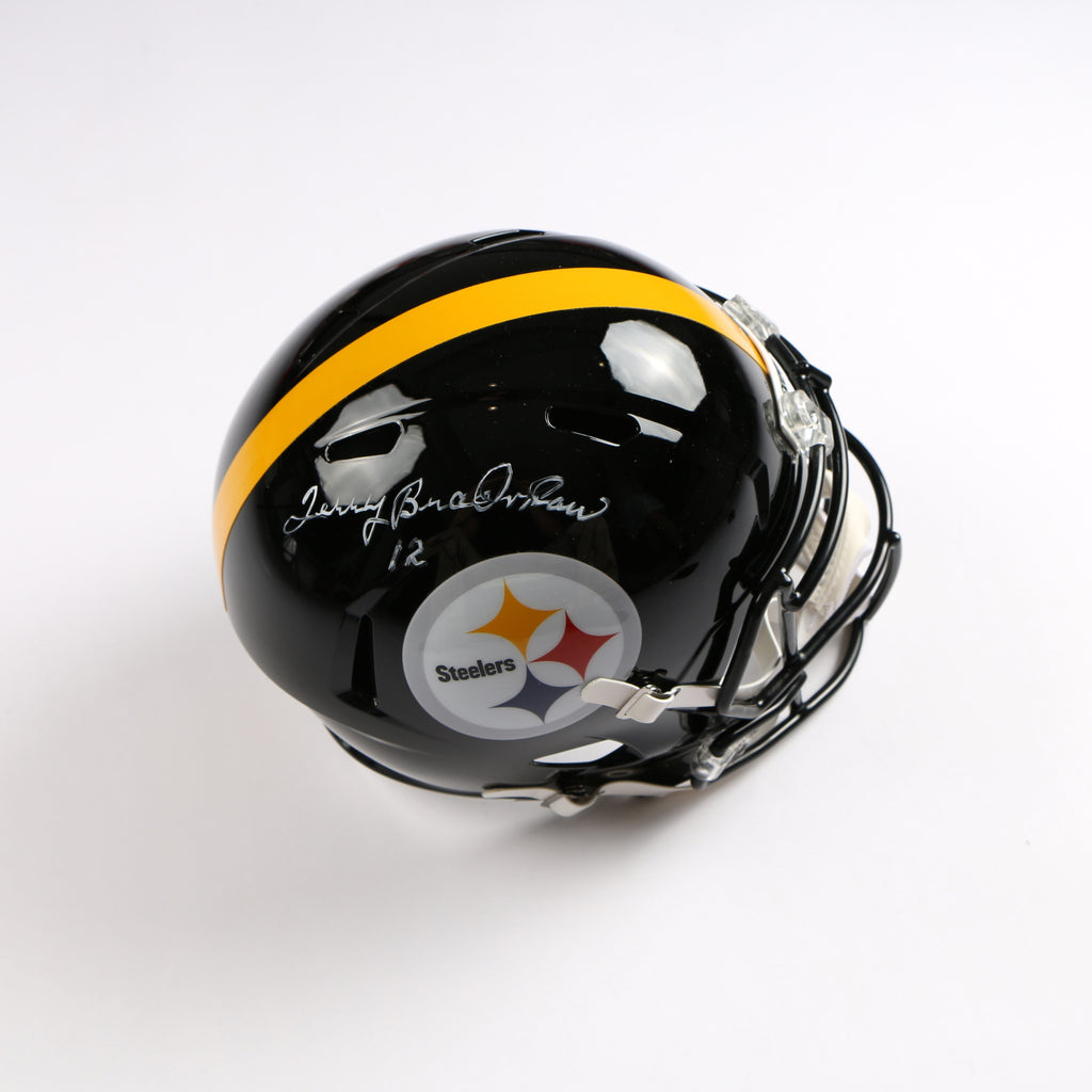 Terry Bradshaw Signed Helmet Pittsburgh Steelers Speed Rep Bradshaw Auto Beckett
