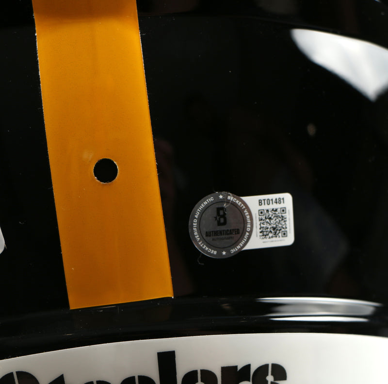 Terry Bradshaw Signed Helmet Pittsburgh Steelers Speed Rep Bradshaw Auto Beckett