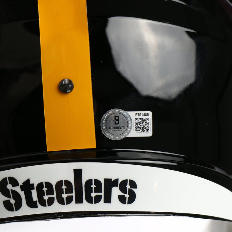 Terry Bradshaw Signed Helmet Pittsburgh Steelers Speed Rep Bradshaw Auto Beckett