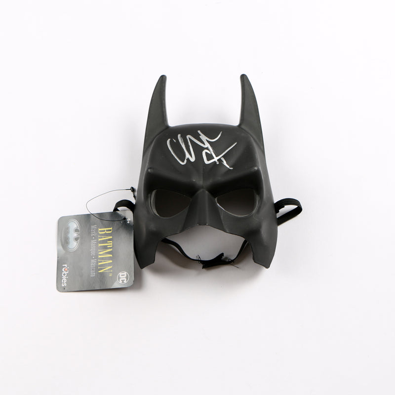 Christian Bale Signed Batman Mask Bale The Dark Knight Cowl Autograph Beckett
