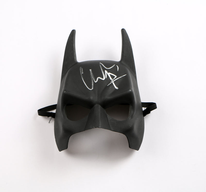 Christian Bale Signed Batman Mask Bale The Dark Knight Cowl Autograph Beckett