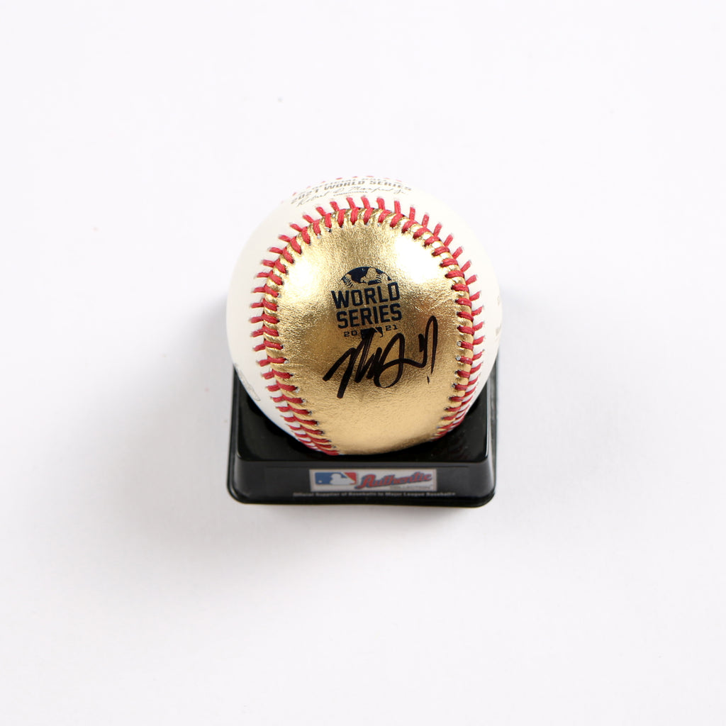Max Fried Signed Baseball 2021 World Series Ball Atlanta Braves Yankees Beckett