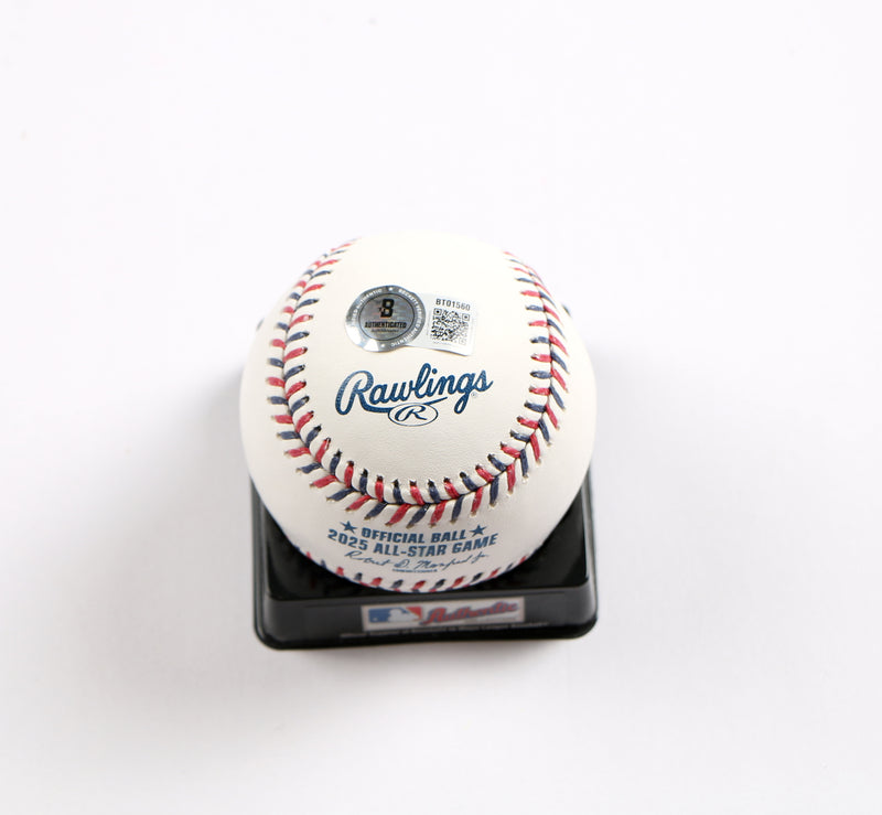 Trevor Megill Signed Baseball 2025 All Star Game Milwaukee Brewers Beckett