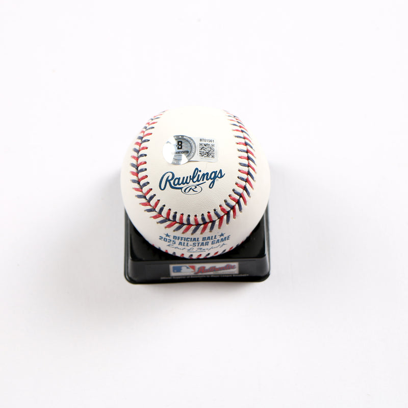 Trevor Megill Signed Baseball 2025 All Star Game Milwaukee Brewers Beckett