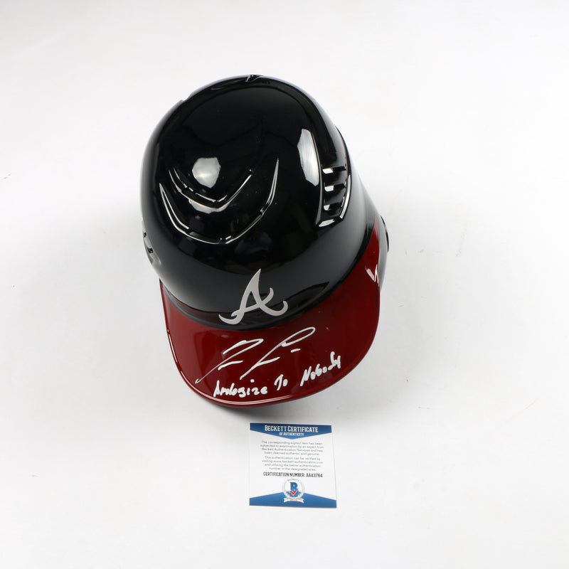 Ronald Acuna Signed Helmet Atlanta Braves MLB "Apologize to Nobody" Beckett