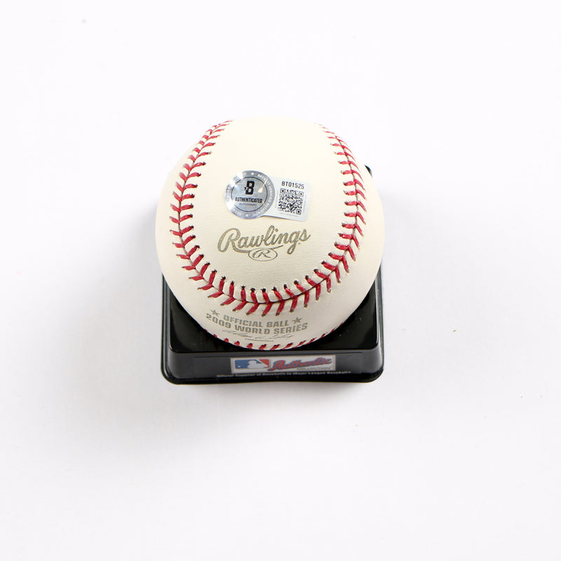Alex Rodriguez Signed Baseball 2009 World Series Baseball New York Yankees Beckett