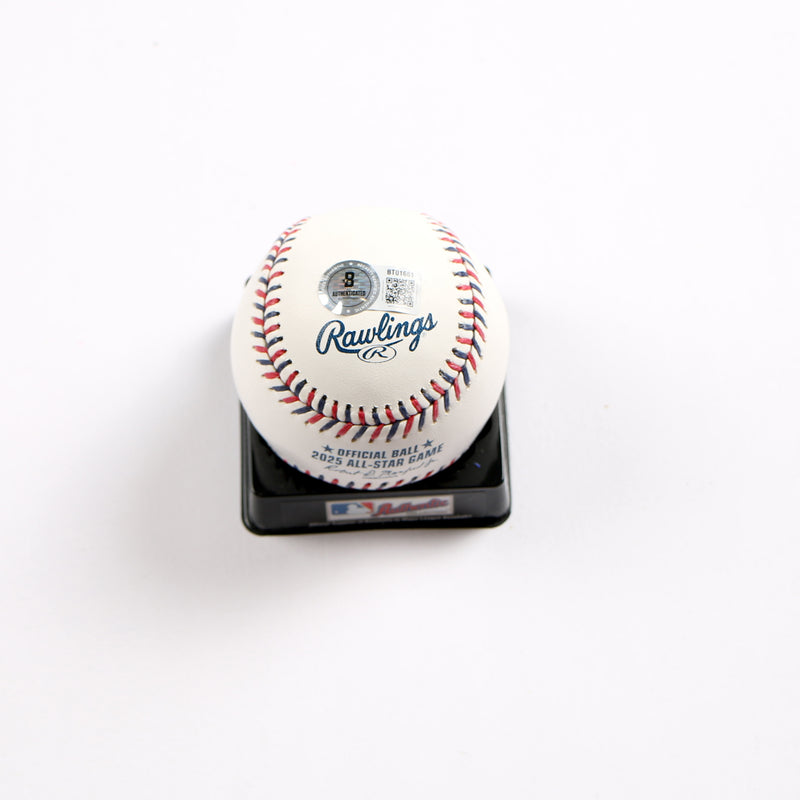 Brandon Lowe Signed Baseball 2025 All Star Game Tampa Bay Rays Beckett