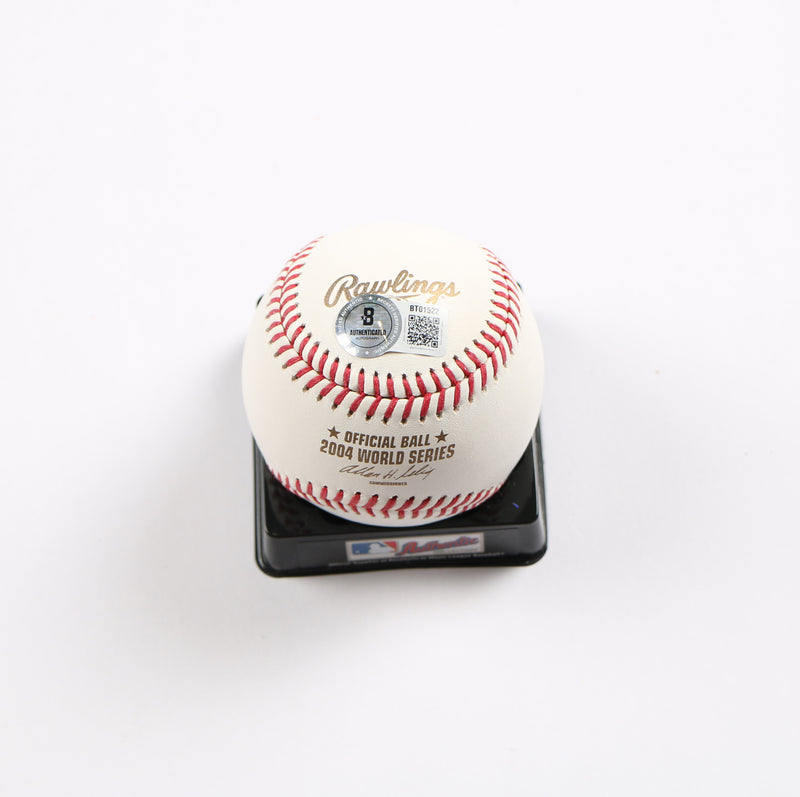 David Ortiz Signed Baseball 2004 World Series Baseball Boston Red Sox Beckett