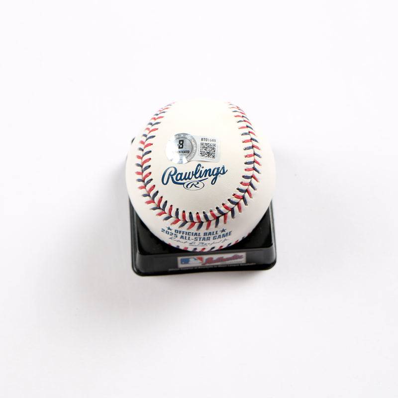 David Peterson Signed Baseball 2025 All Star Game New York Mets Beckett
