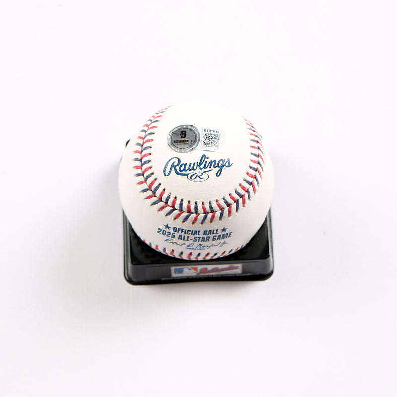 David Peterson Signed Baseball 2025 All Star Game New York Mets Beckett