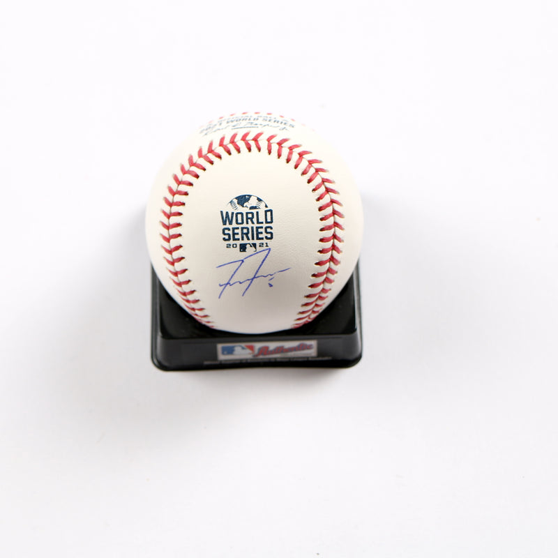 Freddie Freeman Signed Baseball 2021 World Series Ball Atlanta Braves Dodgers Beckett
