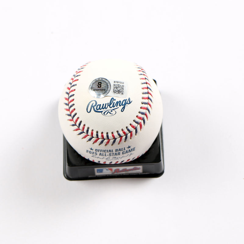 Javy Baez Signed Baseball 2025 All Star Game Detroit Tigers Beckett