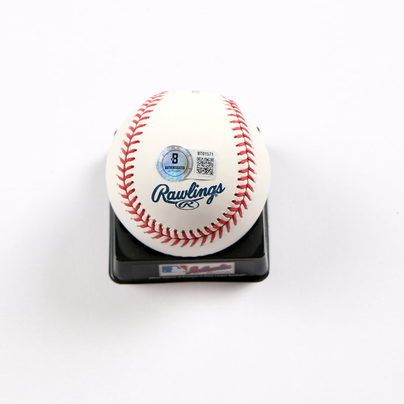 Joe Torre Signed Baseball Hall of Fame Ball New York Yankees Auto Beckett