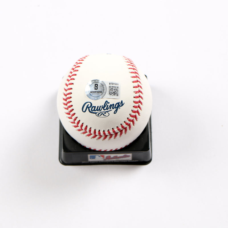 Joe Torre Signed Baseball Hall of Fame Ball New York Yankees Auto Beckett