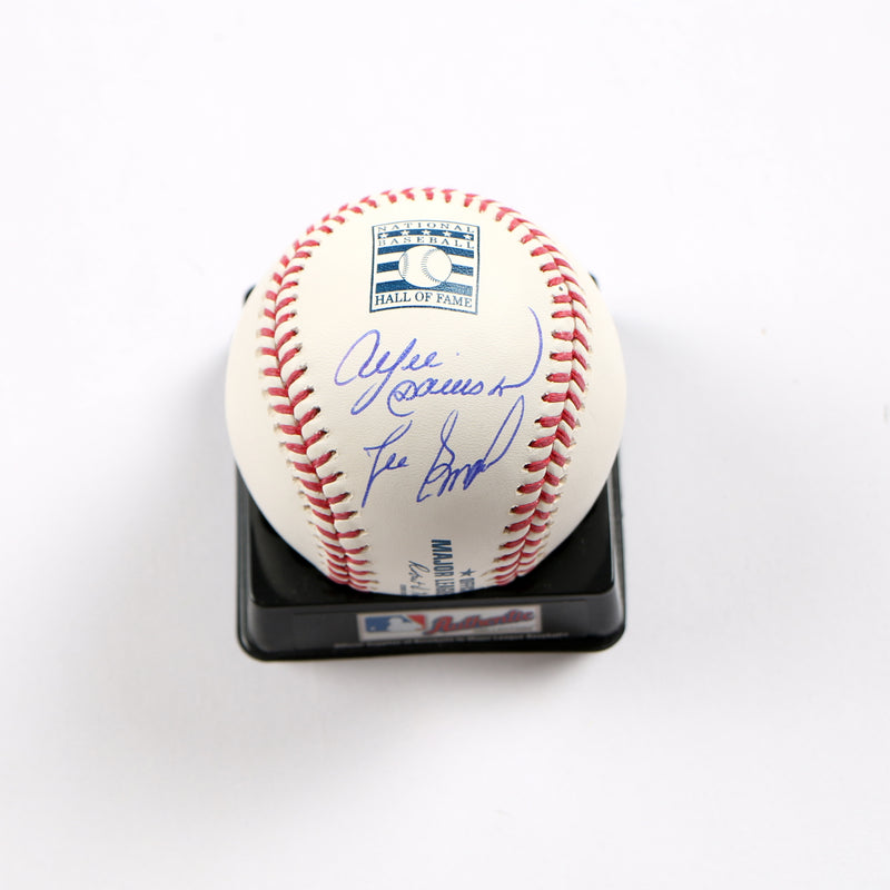 Andrew Dawson Lee Smith Signed Baseball Hall of Fame Ball Chicago Cubs Beckett