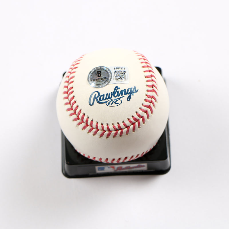 Andrew Dawson Lee Smith Signed Baseball Hall of Fame Ball Chicago Cubs Beckett
