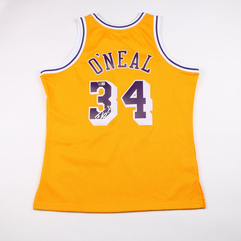 Shaq Signed Jersey Los Angeles Lakers Authentic Shaquille O'neal Auto Beckett