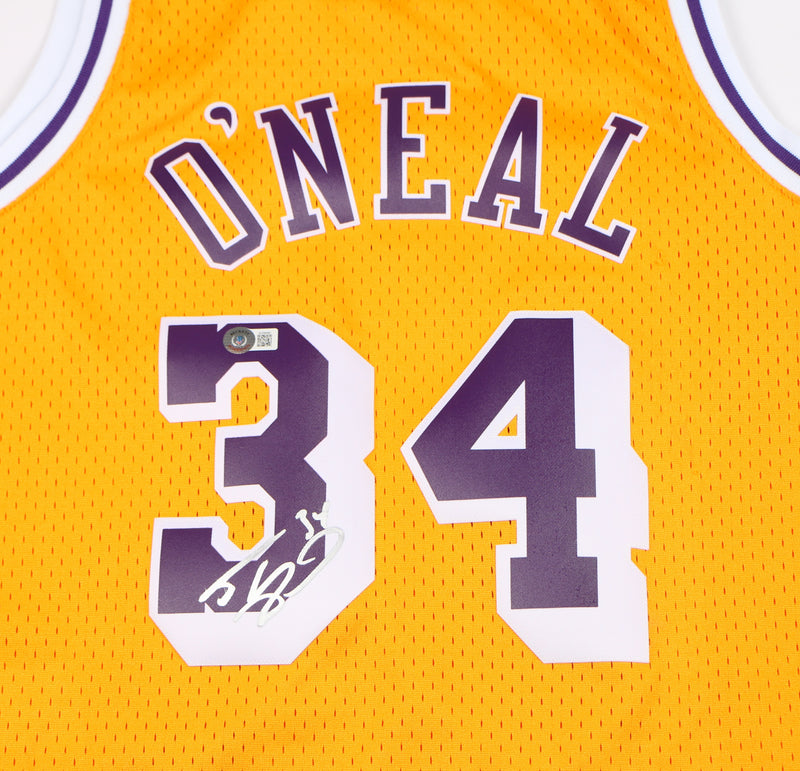 Shaq Signed Jersey Los Angeles Lakers Authentic Shaquille O'neal Auto Beckett