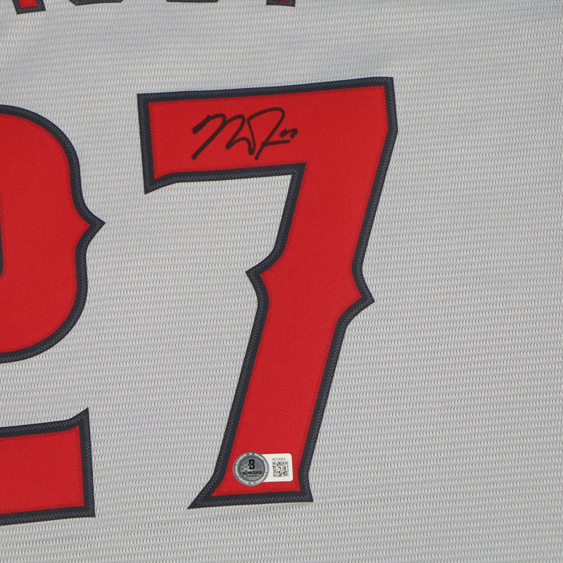 Mike Trout Signed Jersey Authentic MLB Los Angeles Angels Beckett