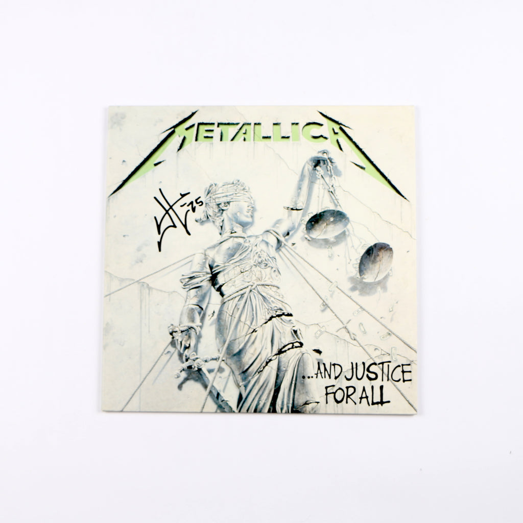 James Hetfield Signed Vinyl Record Metallica Justice For All Rare Beckett