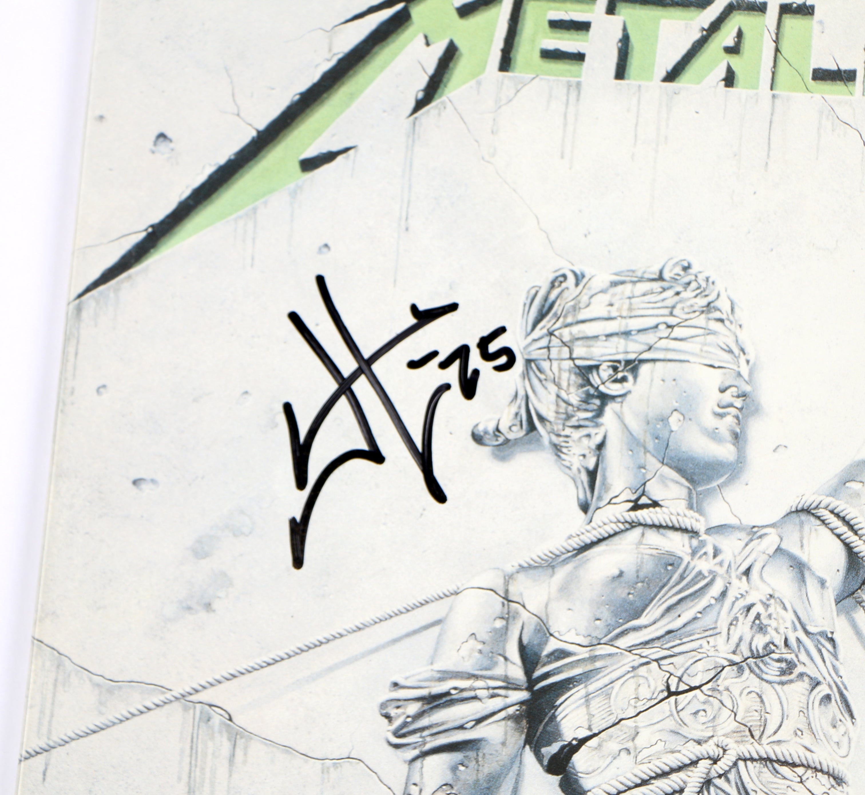 James Hetfield Signed Vinyl Record Metallica Justice For All Rare
