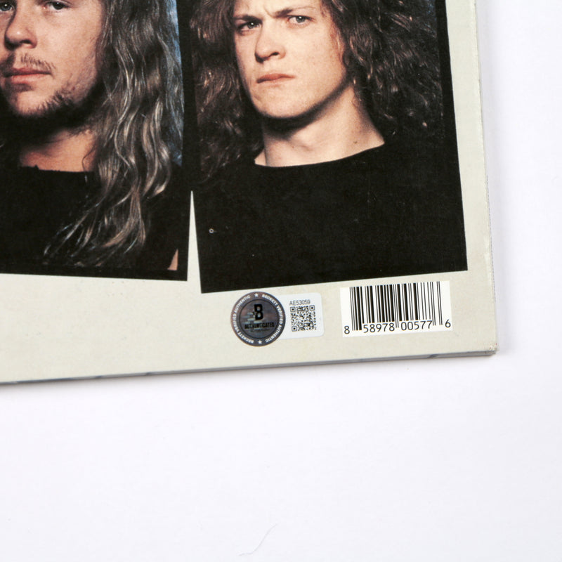 James Hetfield Signed Vinyl Record Metallica Justice For All Rare Beckett