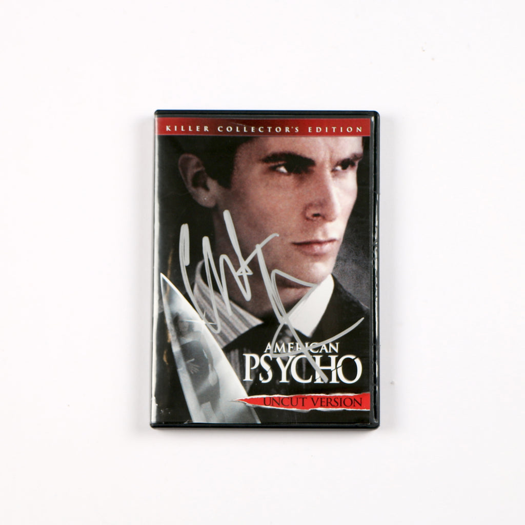 Christian Bale Signed DVD American Psycho Batman Bale Autograph Beckett
